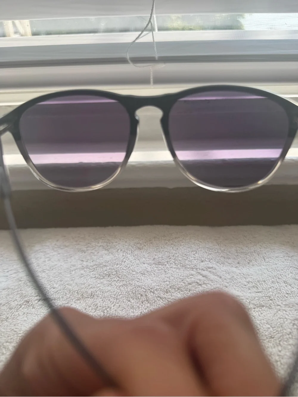 Cole Haan Men's Black Gray Frames with Purple Lenses Sunglasses.